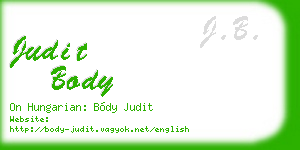 judit body business card